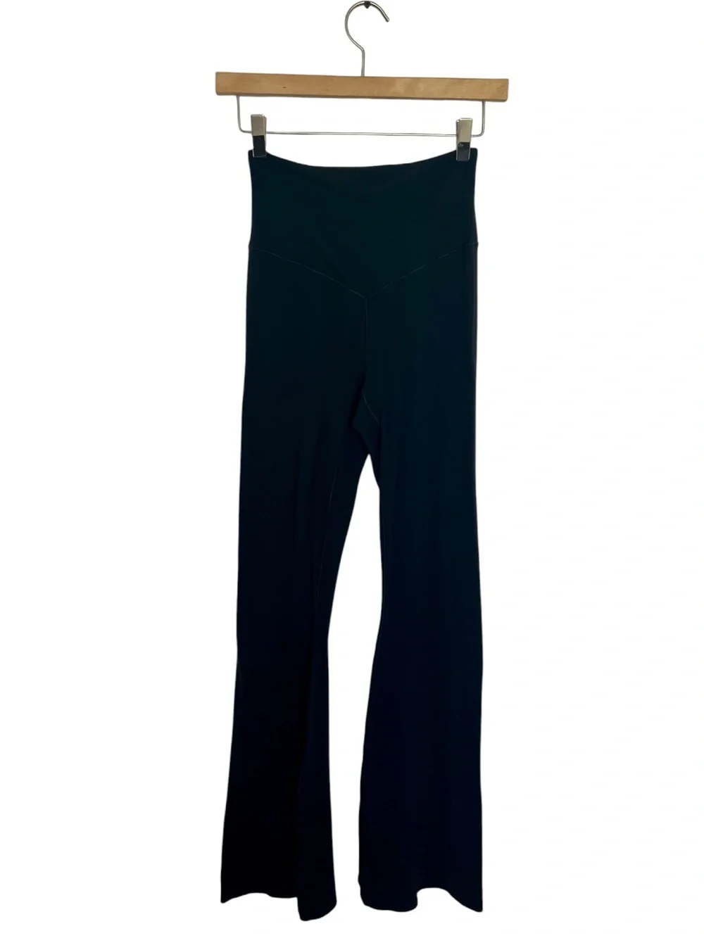 OFFLINE By Aerie Real Me High Waisted Crossover Black Flare Legging Sz Medium - Picture 4 of 10